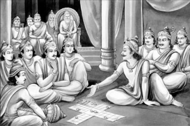 The famous game of chausar